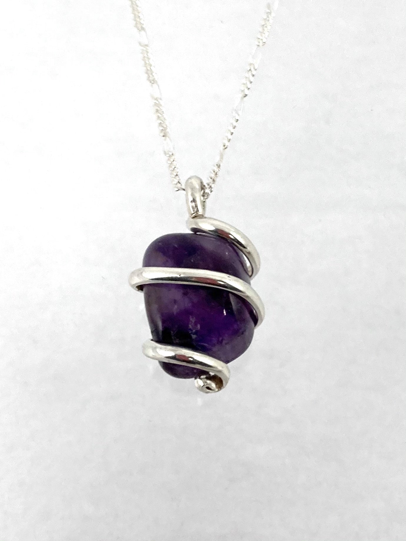Amethyst Wire Wrapped Necklace
