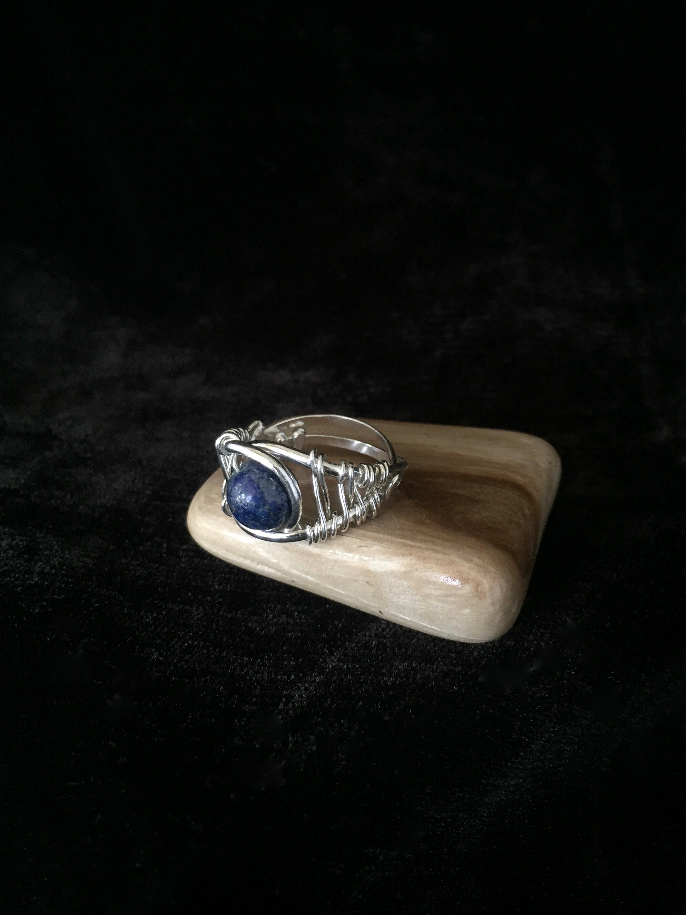 Silver Lapis Lazuli Ring